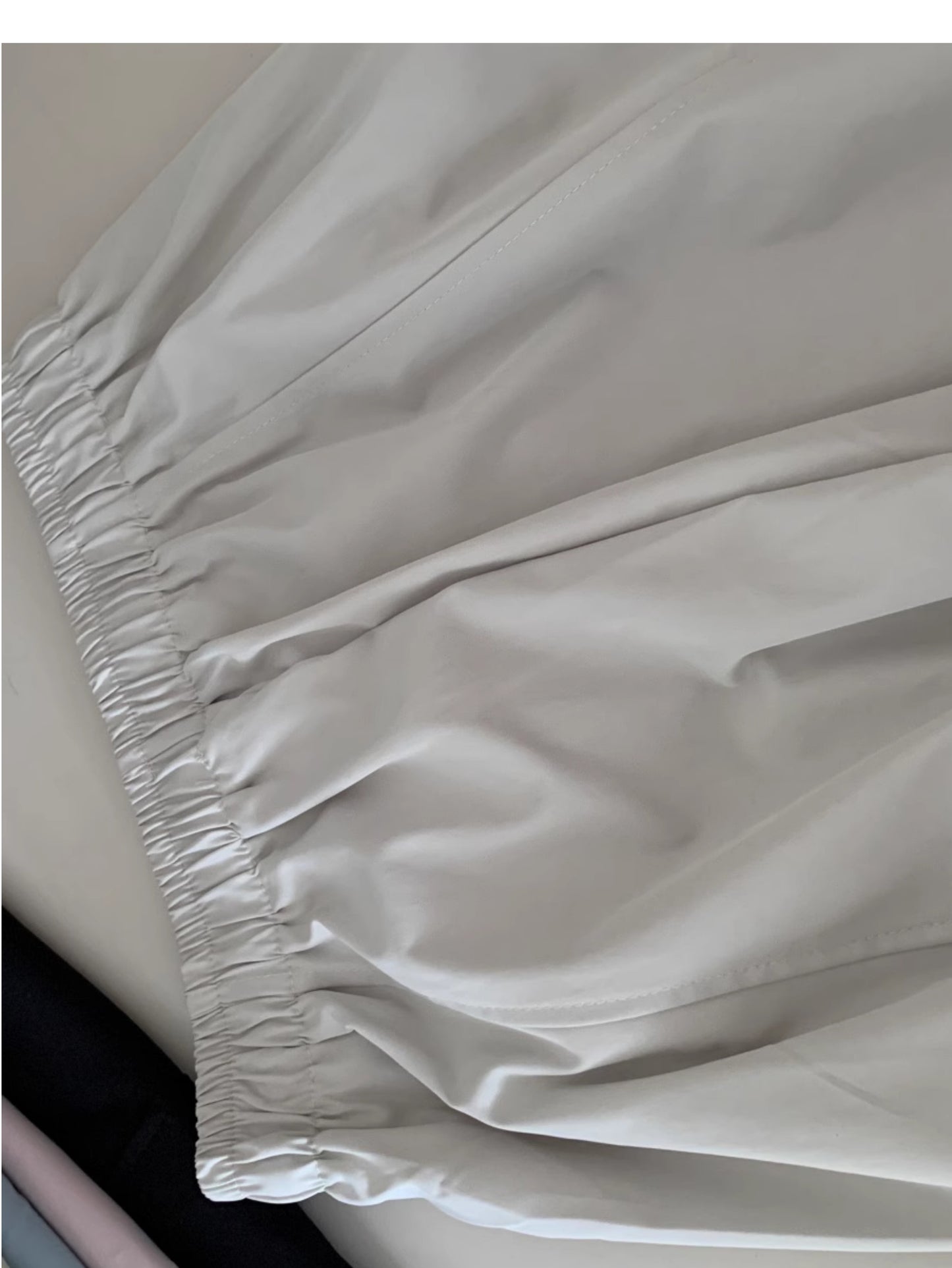 Pantalones sueltos de mujer, corte curvado, cintura alta y pierna recta