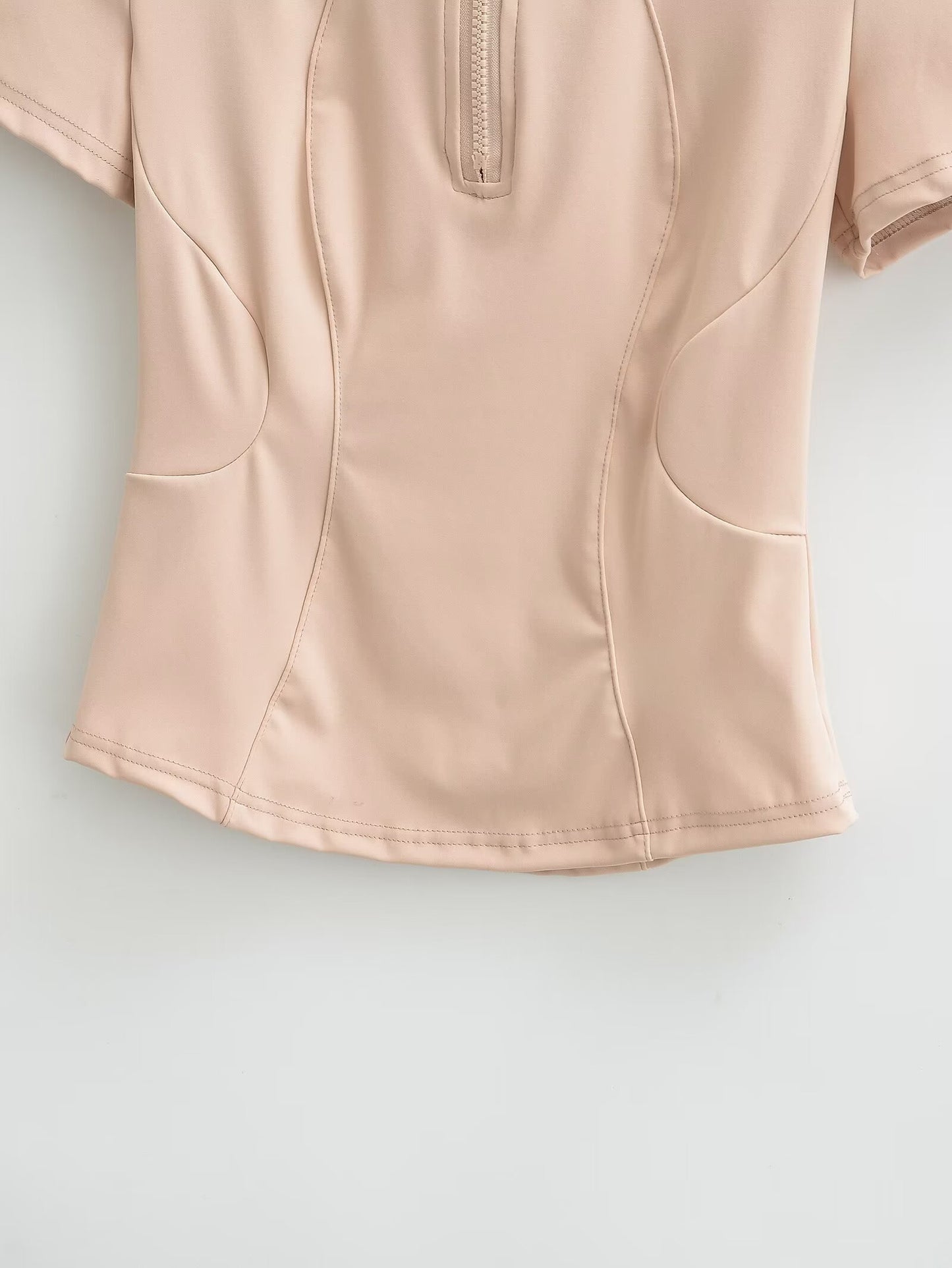 Camiseta deportiva ajustada y transpirable para mujer, secado rápido, verano